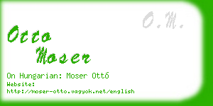 otto moser business card